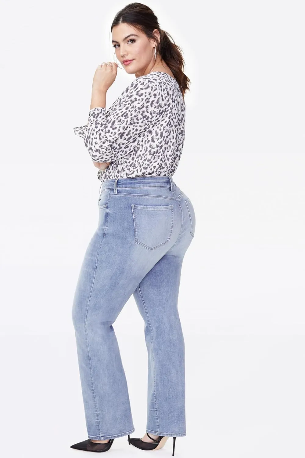 NYDJ Women's Plus Size Marilyn Straight Leg Jeans