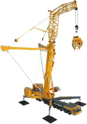 NZG for Liebherr LTM 11200-9.1 Mobile Crane Yellow 1/50 DIECAST Truck Pre-Built Model
