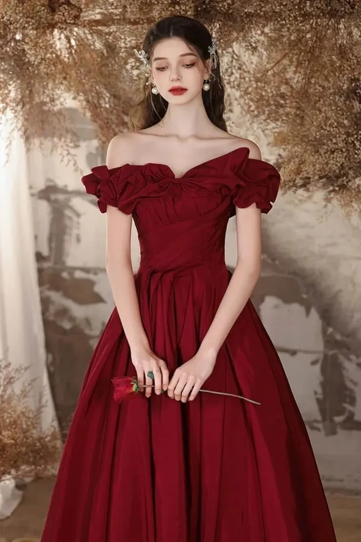 Off The Shoulder Strapless Prom Dress for Women A Line Long Elegant Evening Ball Gown 2025