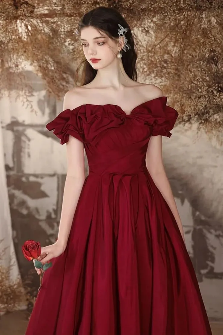 Off The Shoulder Strapless Prom Dress for Women A Line Long Elegant Evening Ball Gown 2025