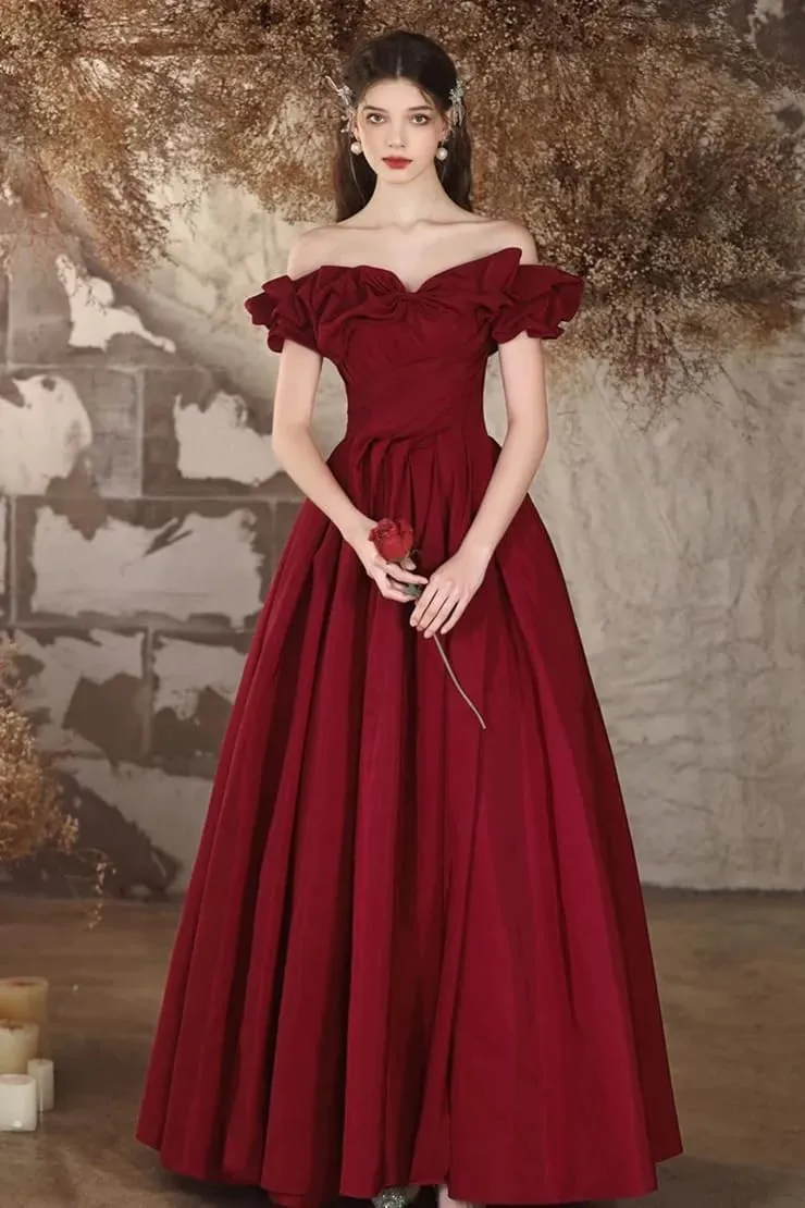 Off The Shoulder Strapless Prom Dress for Women A Line Long Elegant Evening Ball Gown 2025