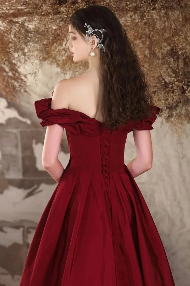 Off The Shoulder Strapless Prom Dress for Women A Line Long Elegant Evening Ball Gown 2025
