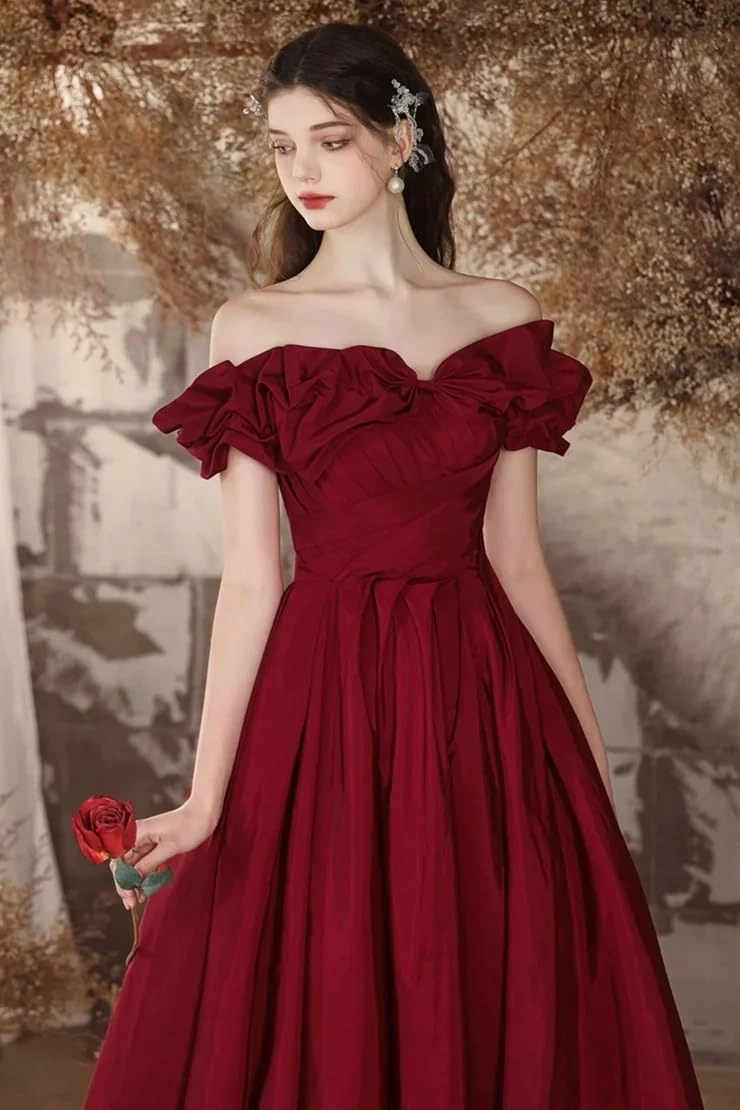 Off The Shoulder Strapless Prom Dress for Women A Line Long Elegant Evening Ball Gown 2025