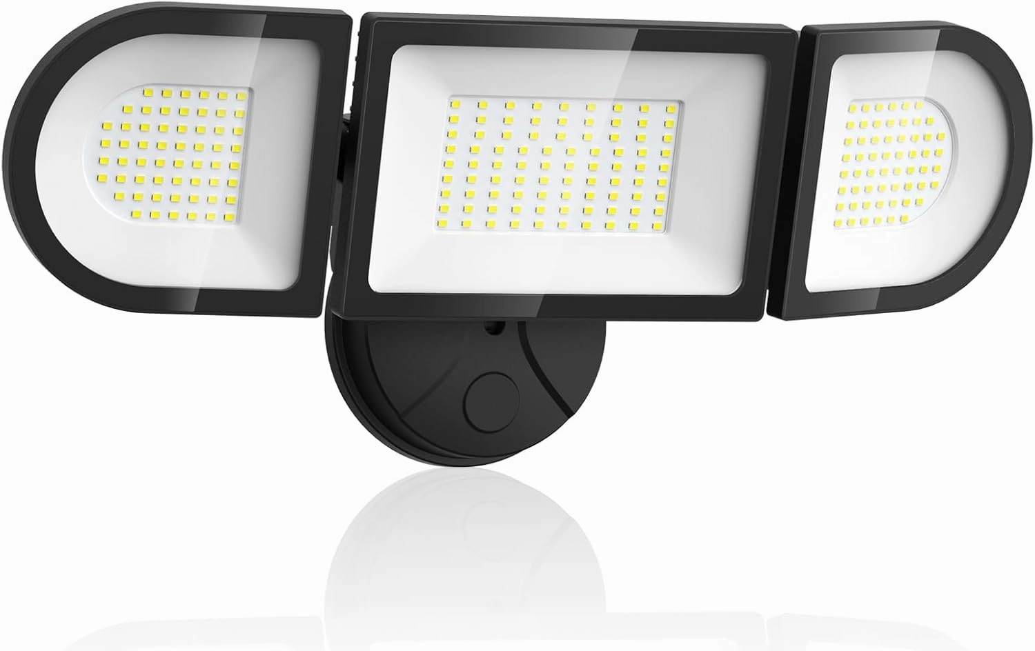 Olafus 130W Flood Lights Outdoor, 13000LM Super Bright LED Flood Light, IP65 Waterprooof Outdoor Flood Light Fixture, 3 Adjustable Heads, 6500K Exterior Security Lights for Yard, Garage, Black