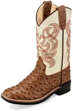 Old West Boots Boy's Tobacco (Toddler/Little Kid)