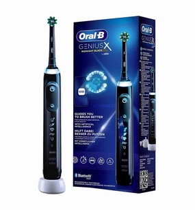 Oral-B Electric Toothbrush Genius X Rechargeable, For adults, Number of brush heads included 1, Number of teeth brushing modes 6, Midnight Black