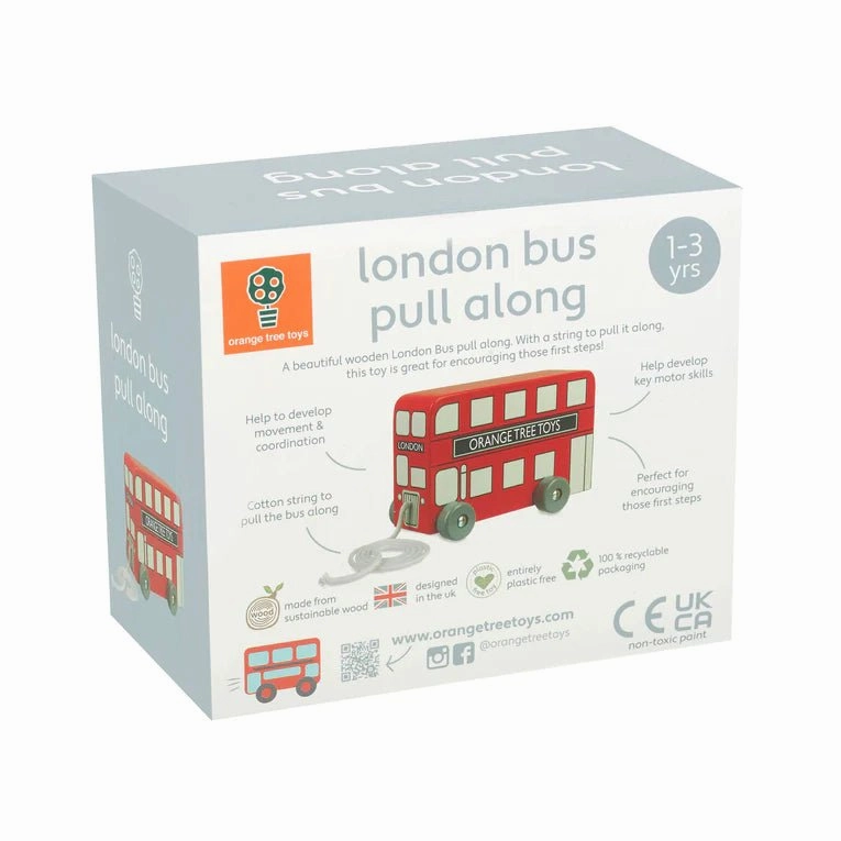 ORANGE TREE TOYS London Bus Pull Along