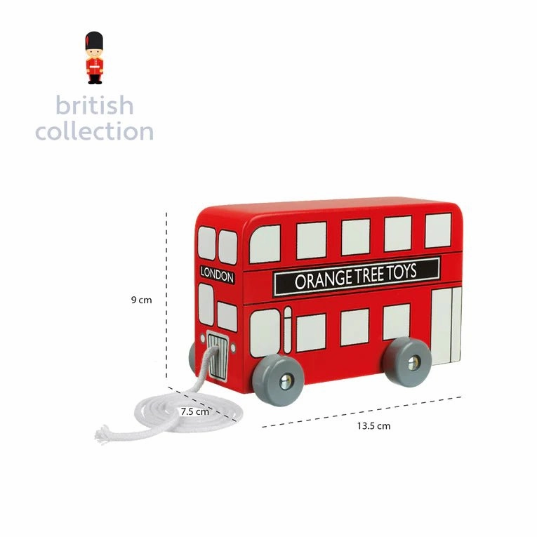 ORANGE TREE TOYS London Bus Pull Along