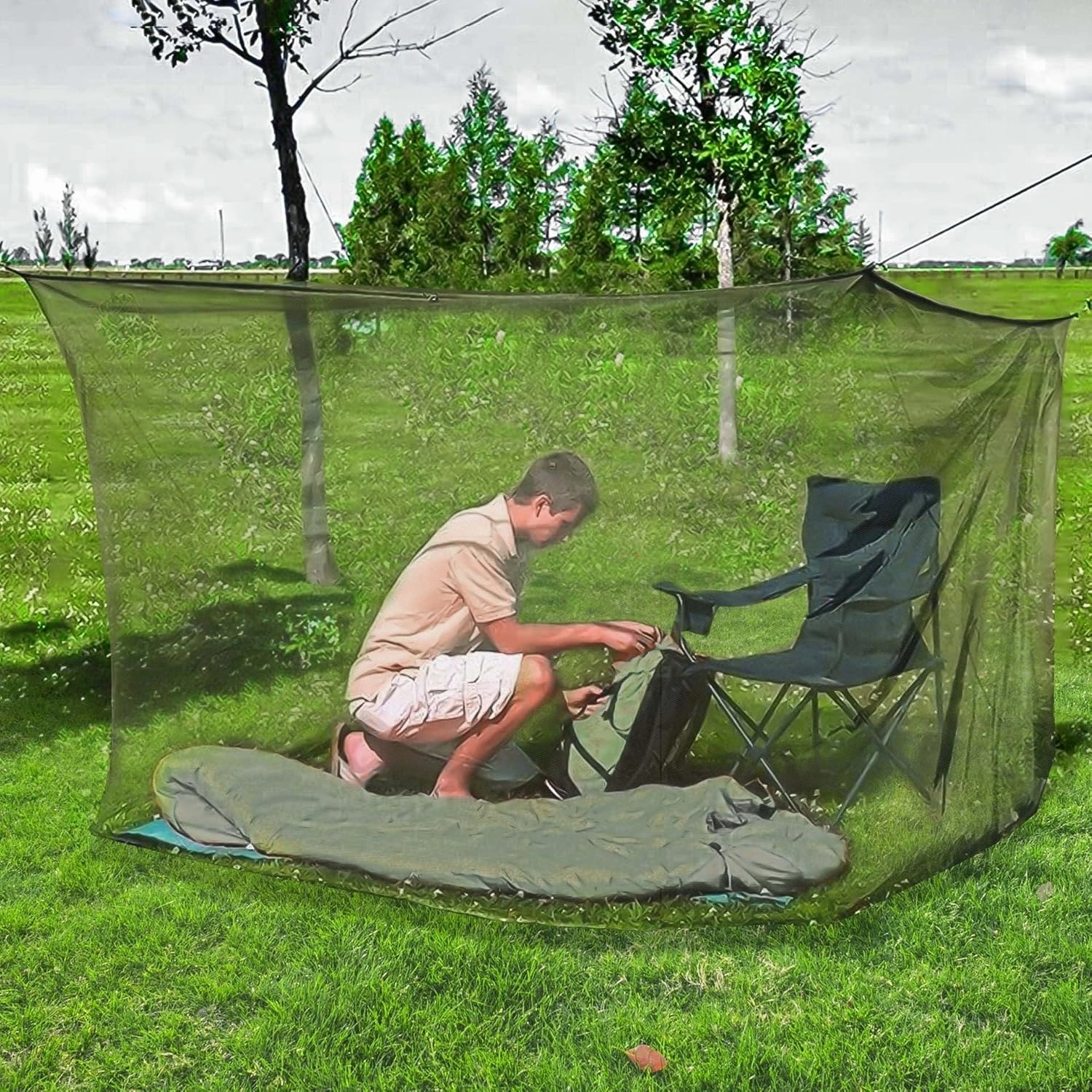 Outdoor Mosquito Nets Outside Netting Camping Tool Large Mosquito Net Patio (2.5-2m)
