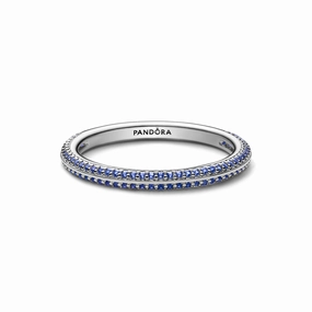 Pandora ME Blue Pavé Ring