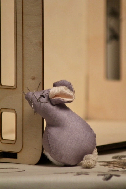 Papa Mouse & Baby/Pull-toy
