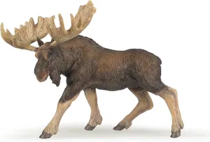 Papo Standing North American Moose Toy Figure, Multicolor