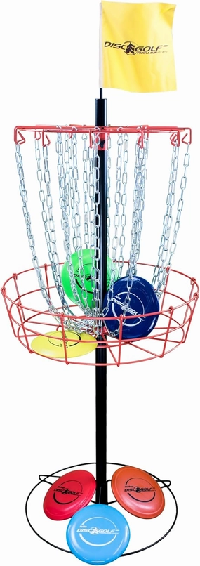 Park & Sun Sports Portable Frisbee/Disc Golf Steel Target Goal with Basket