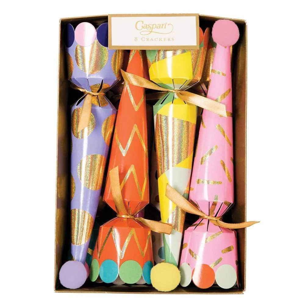 Party Hats Cone Celebration Crackers - 8 Per Box