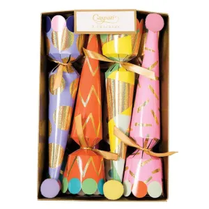 Party Hats Cone Celebration Crackers - 8 Per Box