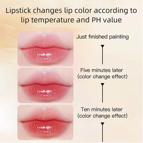 Payerbach Moisturizing Lip Color, Dual Action Makeup and Care, Upgraded Version，3 well-matched lipsticks COLOR CHANGING LIPSTICK-CAROTENE 01 03Carrot   Tomato