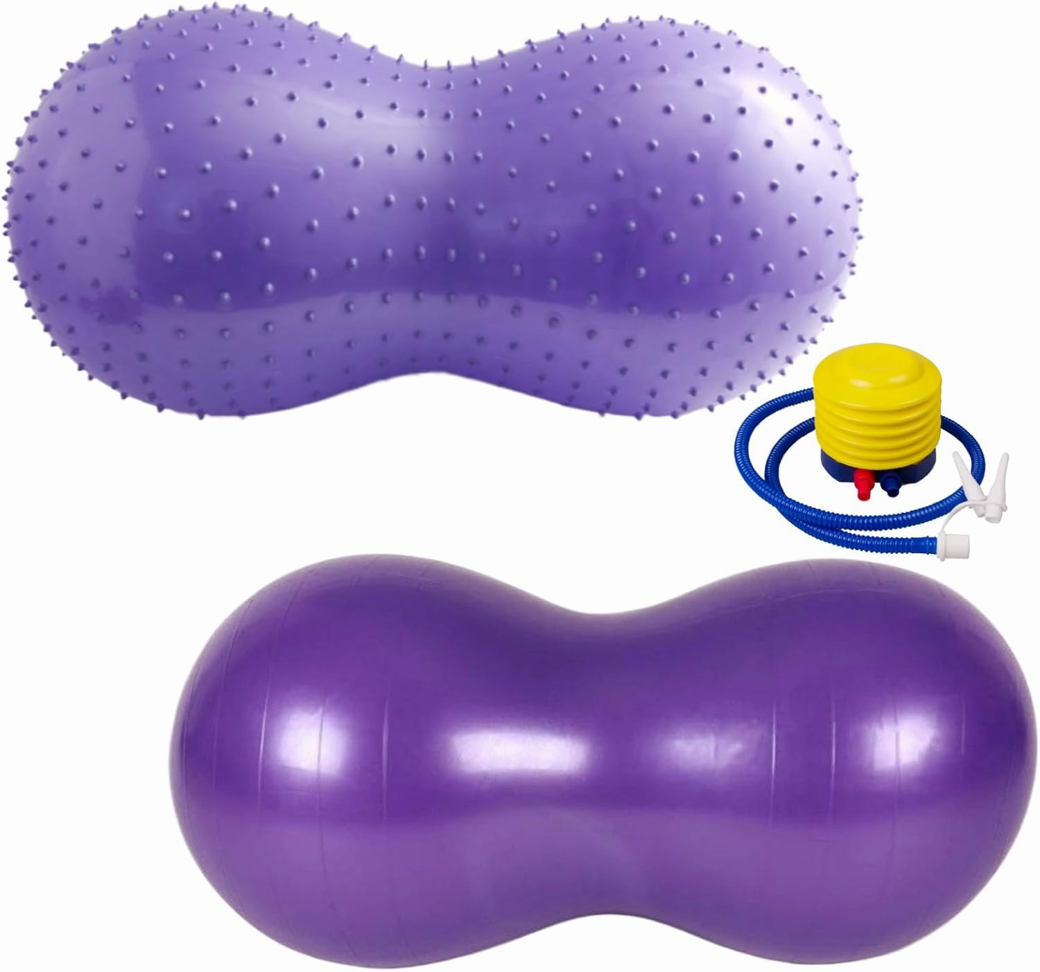 Peanut Ball 35x18 Inch Anti Burst Peanut Exercise Ball with a Air Thicken PVC Peanut Ball for Kids Therapy Pregnancy Portable Yoga Ball for Home Gym Fintness Peanut Exercise BallPeanut BallPe