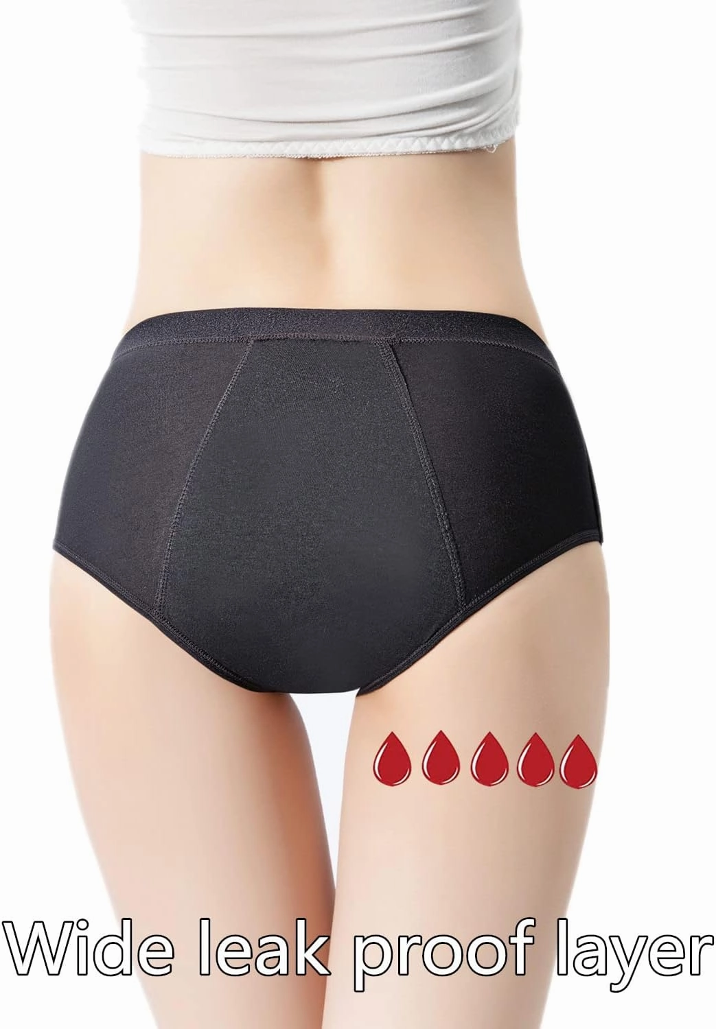 Period Underwear Heavy Flow Women 30ML Absorbent Leak Proof Panty Postpartum Pants Menstrual Panties Briefs