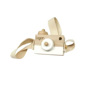 Personalized Wooden Camera Toy for Kids