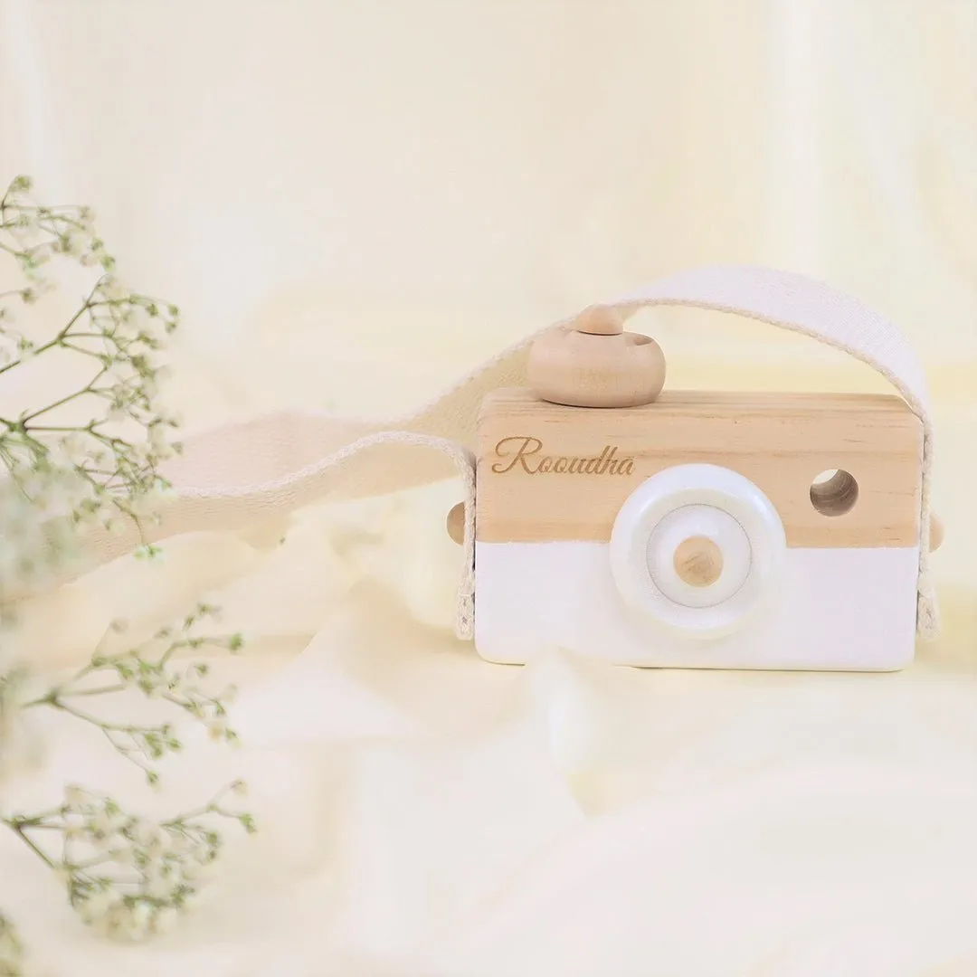 Personalized Wooden Camera Toy for Kids