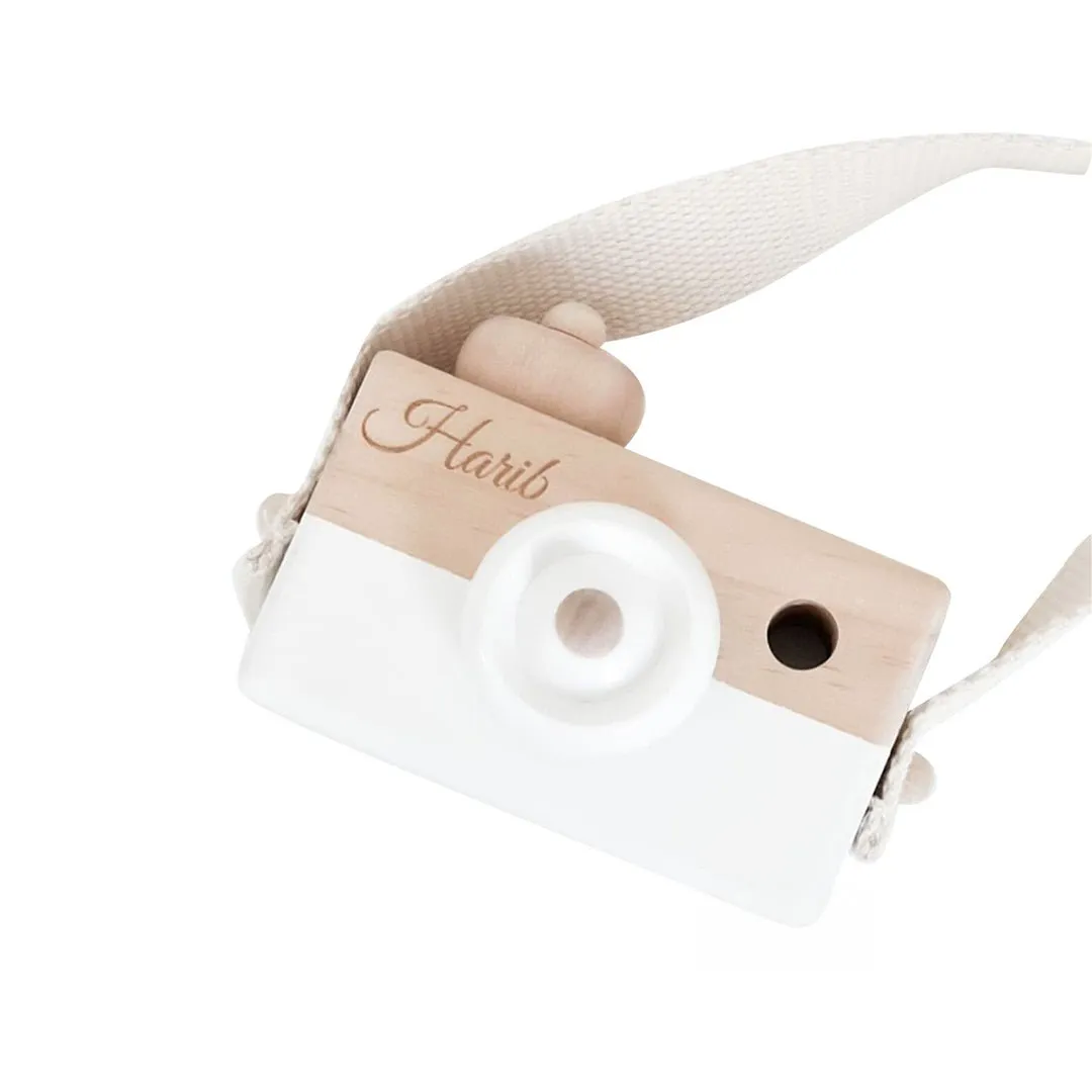 Personalized Wooden Camera Toy for Kids