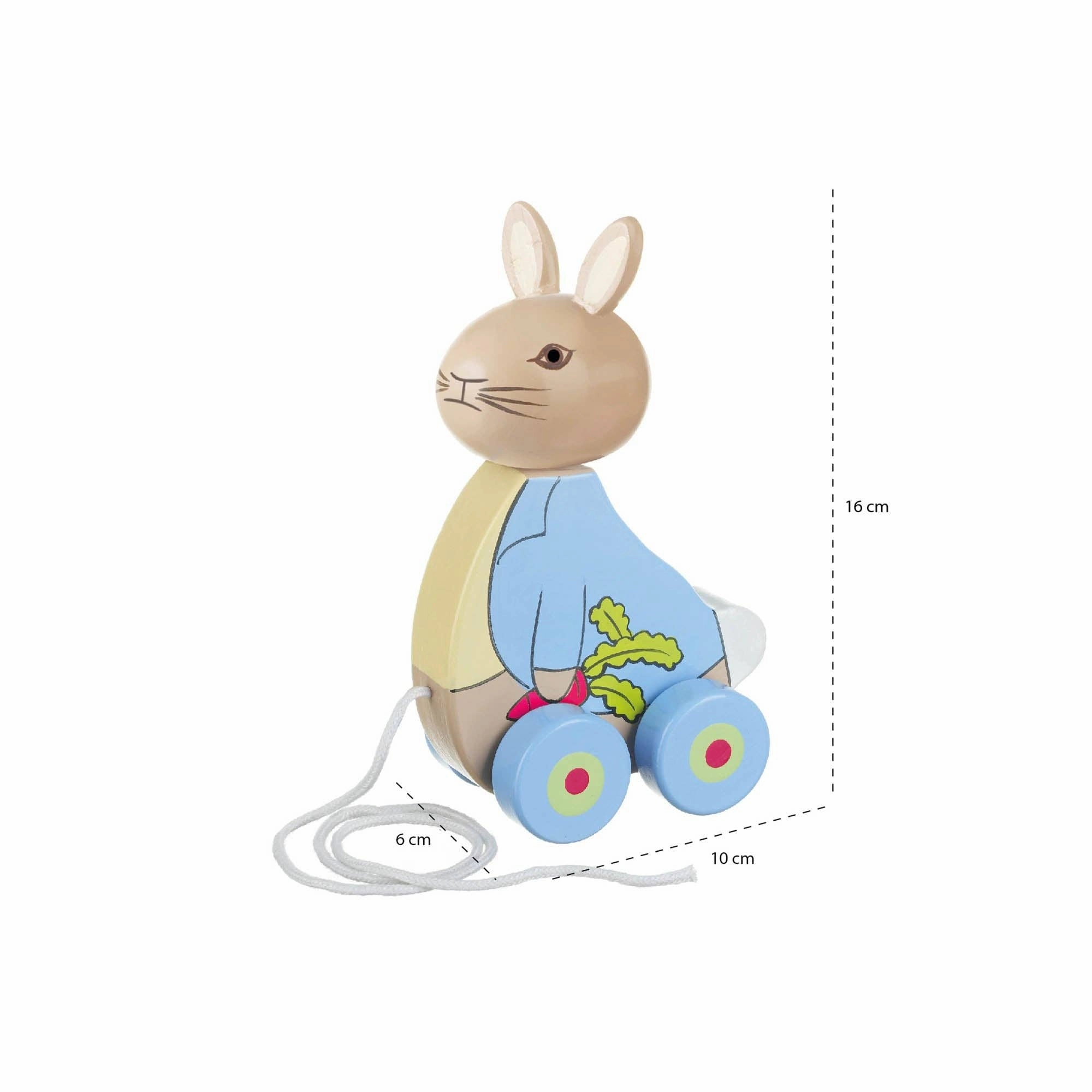 Peter Rabbit Wooden Pull Along