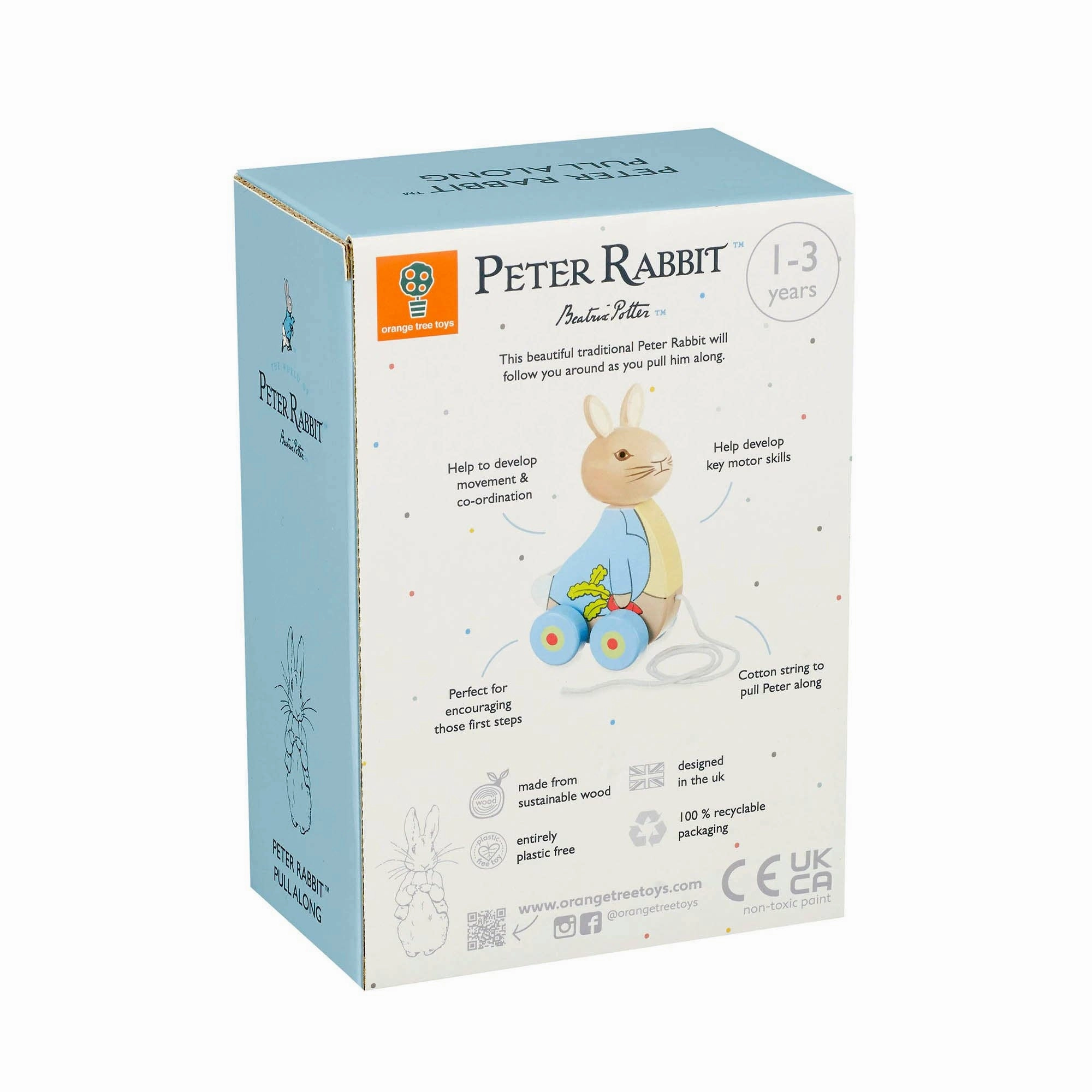 Peter Rabbit Wooden Pull Along