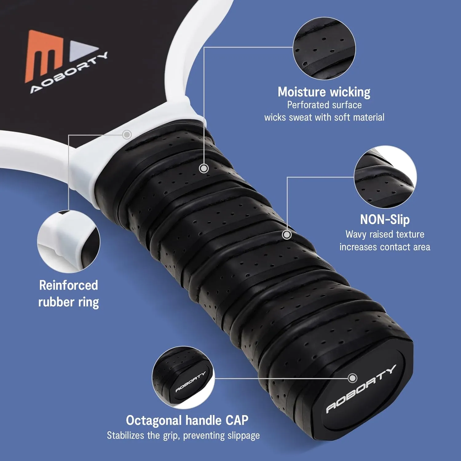 Pickleball Paddles 4 Pack - USAPA Light Graphite Premium Rackets Fiber Face & Polymer Honeycomb Core Pickleball Set with 6 Outdoor Indoor Balls Including Portable Carry Bag