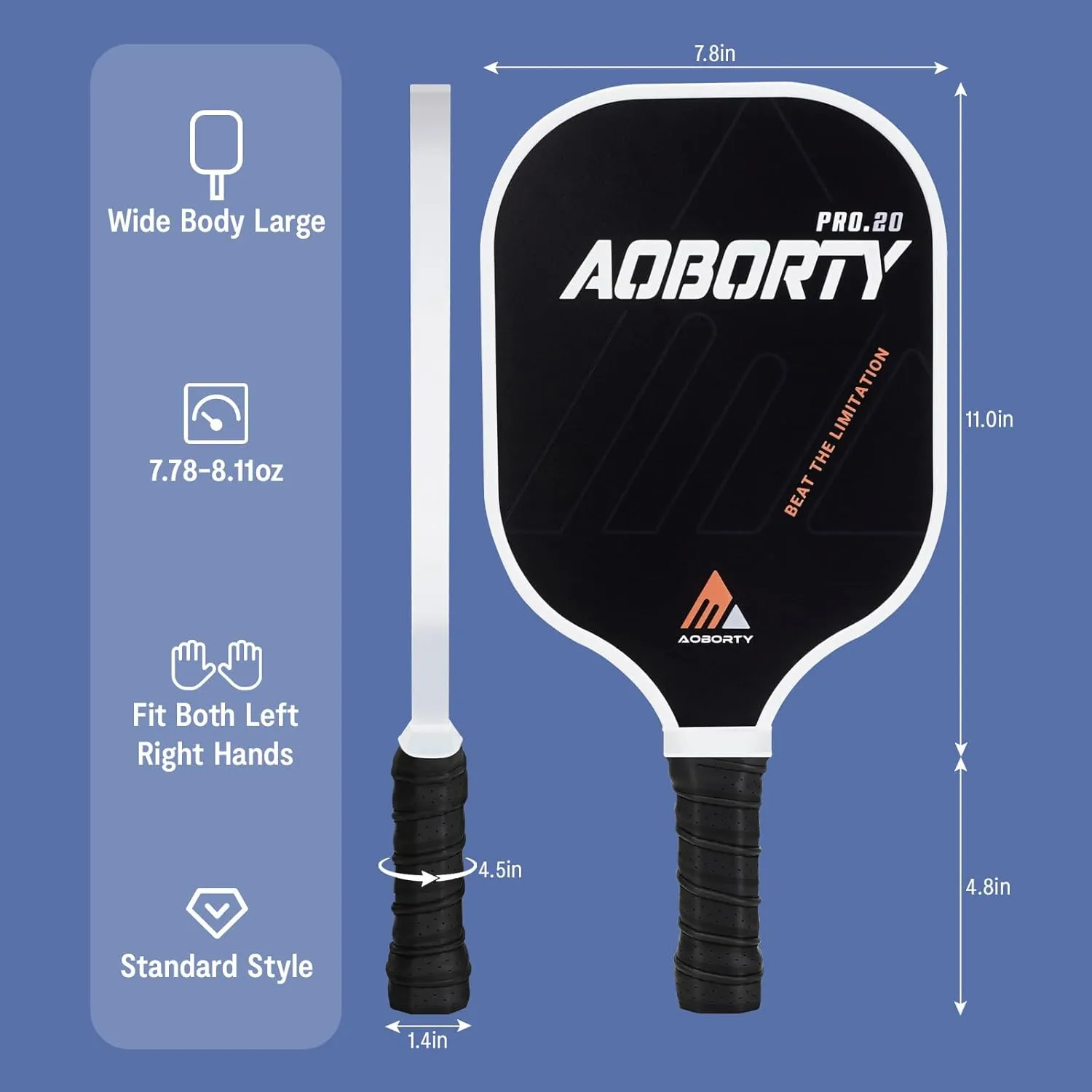 Pickleball Paddles 4 Pack - USAPA Light Graphite Premium Rackets Fiber Face & Polymer Honeycomb Core Pickleball Set with 6 Outdoor Indoor Balls Including Portable Carry Bag
