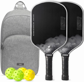 Pickleball Paddles Set of 2/4- USAPA Approved Graphite/Fiberglass Pickleball Racket, 2 Pickleball Rackets, 4 Balls and 1 Portable Carry Bag, Aesthetic Pickle Ball Set for Men Women Beginners