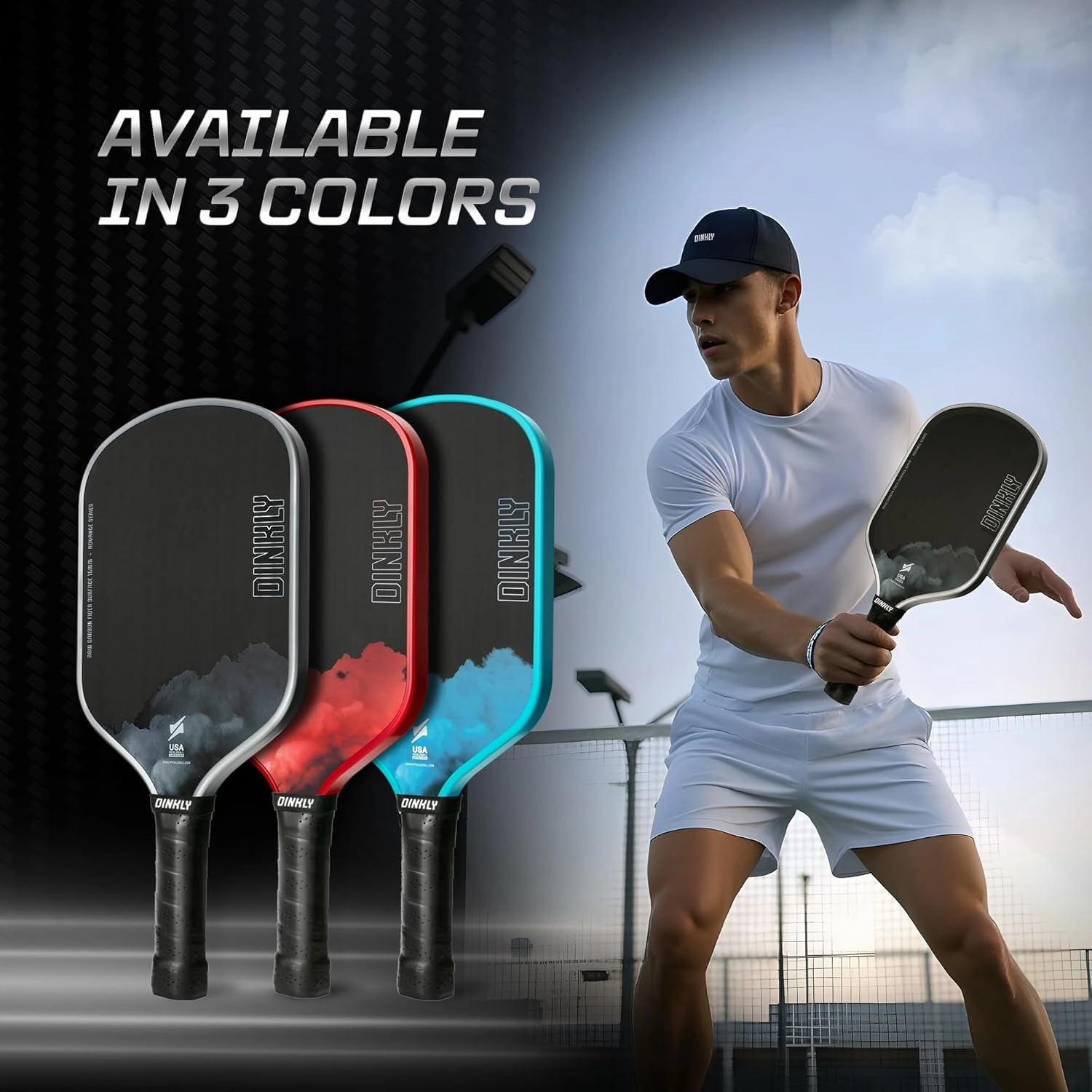Pickleball Paddles Set of 2/4- USAPA Approved Graphite/Fiberglass Pickleball Racket, 2 Pickleball Rackets, 4 Balls and 1 Portable Carry Bag, Aesthetic Pickle Ball Set for Men Women Beginners