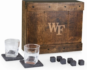 PICNIC TIME NCAA unisex-adult NCAA Whiskey Box Gift Set, Whiskey Glasses Set of 2, Whiskey Stones Gift Set