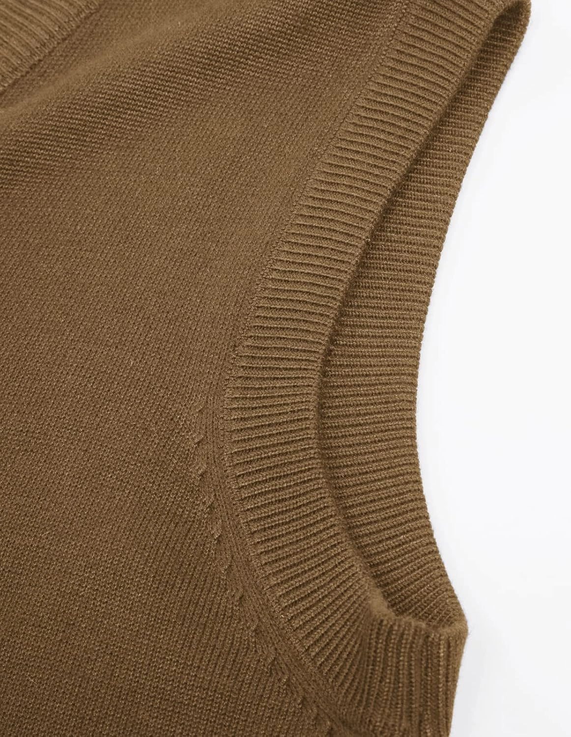 PJ PAUL JONES Mens V-Neck Knitted Sweater Vest Solid Plain Sleeveless Pullover Knitwear