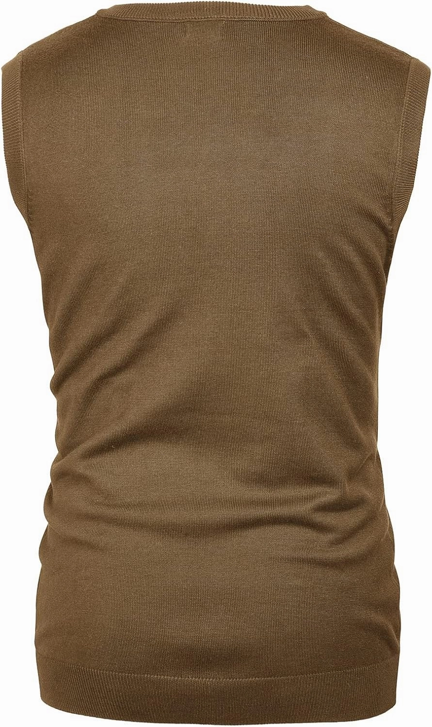 PJ PAUL JONES Mens V-Neck Knitted Sweater Vest Solid Plain Sleeveless Pullover Knitwear