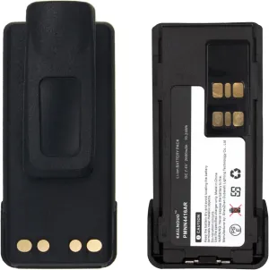PMNN4491A Battery Replacement for Motorola PMNN4493A PMNN4409AR XPR7550 XPR7350 XPR3550 XPR3300e 7.4V Rechargeable Lithium ion Battery 2600mAh with Belt Clip
