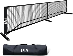 Portable Pickleball Net, 22 FT Regulation Size Pickleball Net for Driveway, All-Weather Outdoor/Indoor Easy Setup Pickle Ball Net with Carry Bag for Competitive and Recreational Play