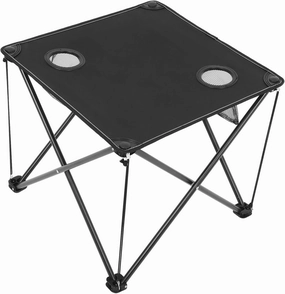 Portable Folding Picnic Table Outdoor Camping Table with Cup Holders Sturdy Frame Oxford Cloth
