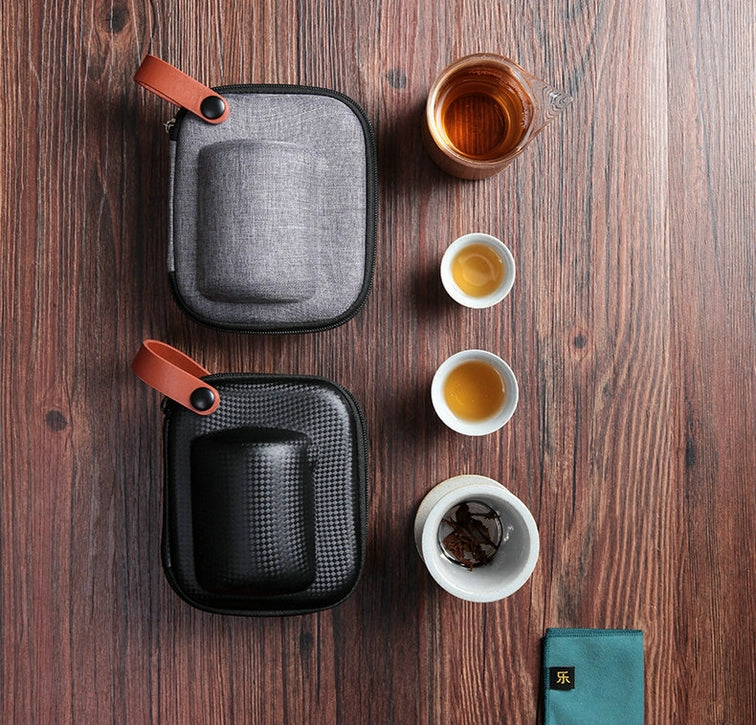 Portable Gongfu Tea Set for Travelling 2 Color Variations