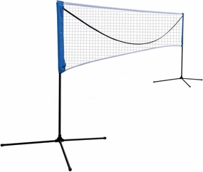 Portable Large Volleyball and Badminton Net with Adjustable Height, Easy Setup and Carrying Bag, 17FT