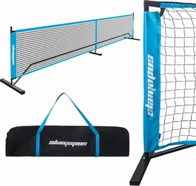 Portable Pickleball Net Set | 22 FT Pickleball Net for Outdoor Indoor Driveway | USAPA Regulation Size | Sturdy Metal Frame for All-Weather Play | Easy Setup with Carrying Bag