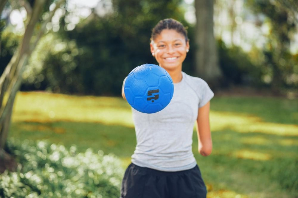 Portable Soccer Foot Volley, 6" Soft Touch Ball (Indoor/Outdoor)