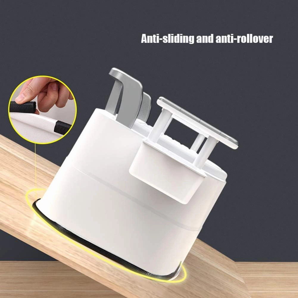 Portable Toilet for Elderly and Pregnant Women with Armrests and Tissue Box - for Bedroom, Hospital and Camping