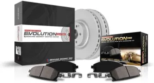 Power Stop CRK8172,Z17 Front Coated Rotor Kit-Coated Brake Rotors, Ceramic Brake Pads and 2 Front Sensor Wires