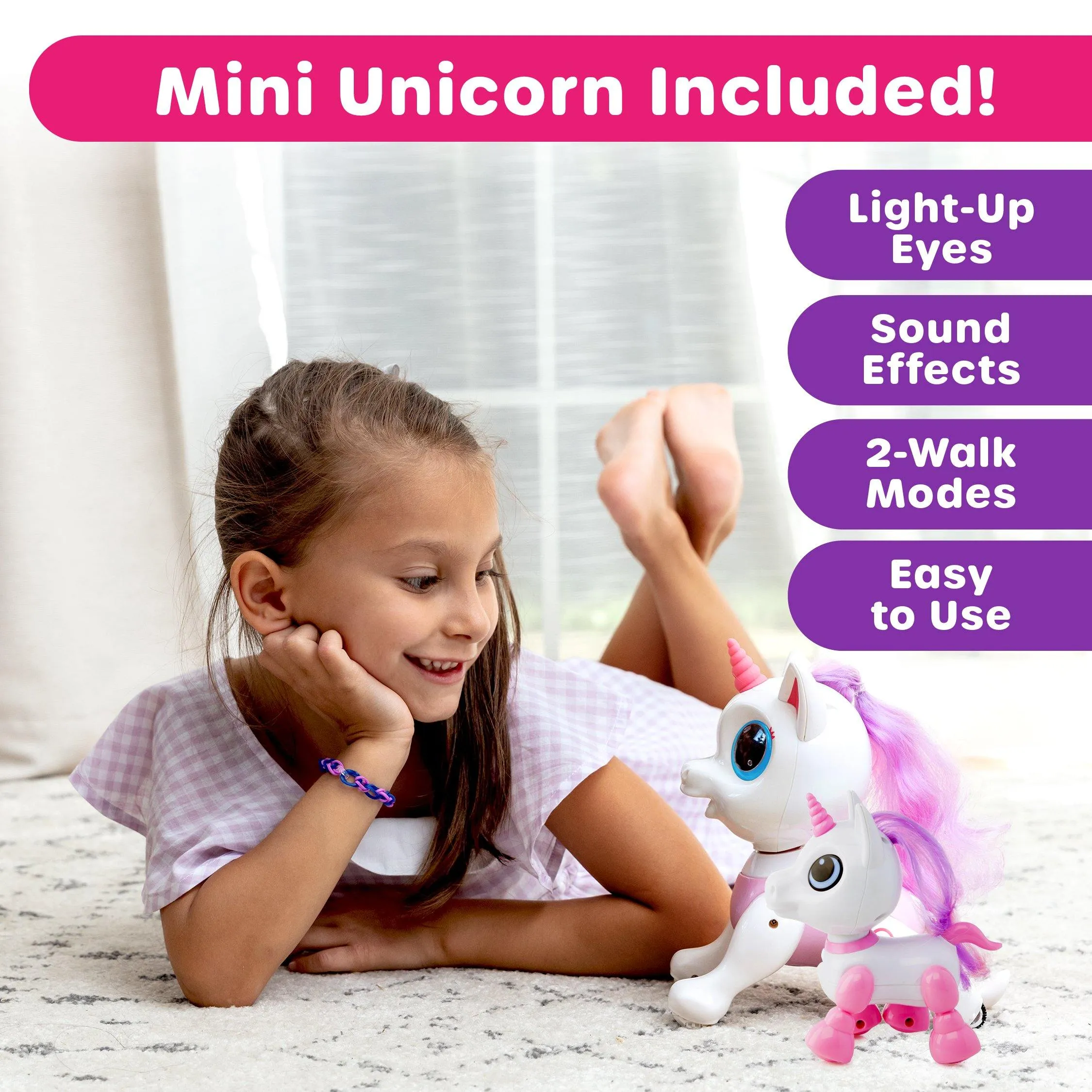 Power Your Fun Robo Pets Unicorn Toys 2pk
