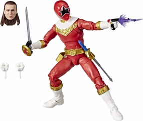 Power Rangers Lightning Collection Zeo Red Ranger 6-Inch Premium Collectible Action Figure Toy with Accessories