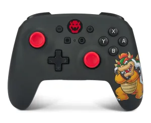 PowerA Wireless Nintendo Switch Controller - King Bowser, AA Battery Powered (Battery Included), Nintendo Switch Pro Controller, Mappable Gaming Buttons, Officially Licensed by Nintendo