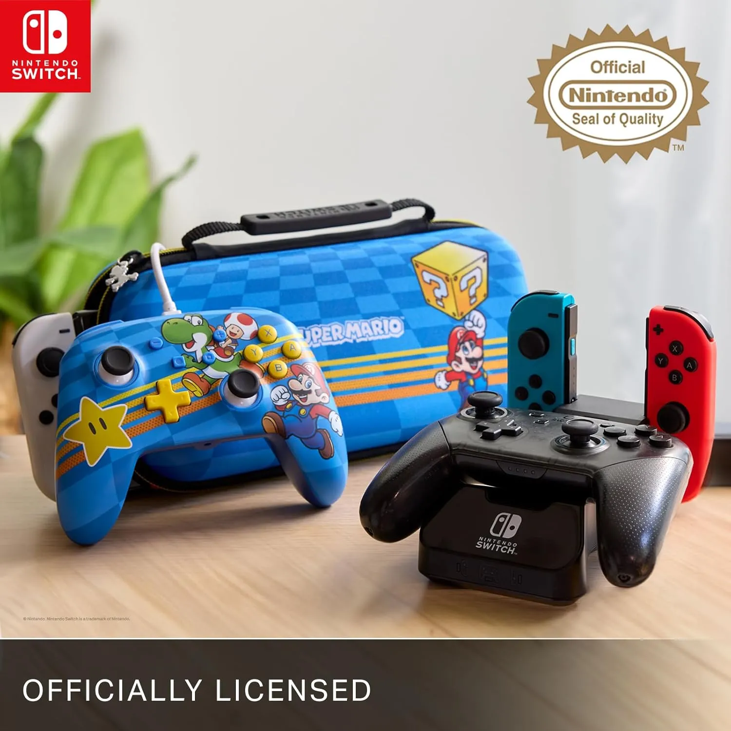 PowerA Wireless Nintendo Switch Controller - King Bowser, AA Battery Powered (Battery Included), Nintendo Switch Pro Controller, Mappable Gaming Buttons, Officially Licensed by Nintendo
