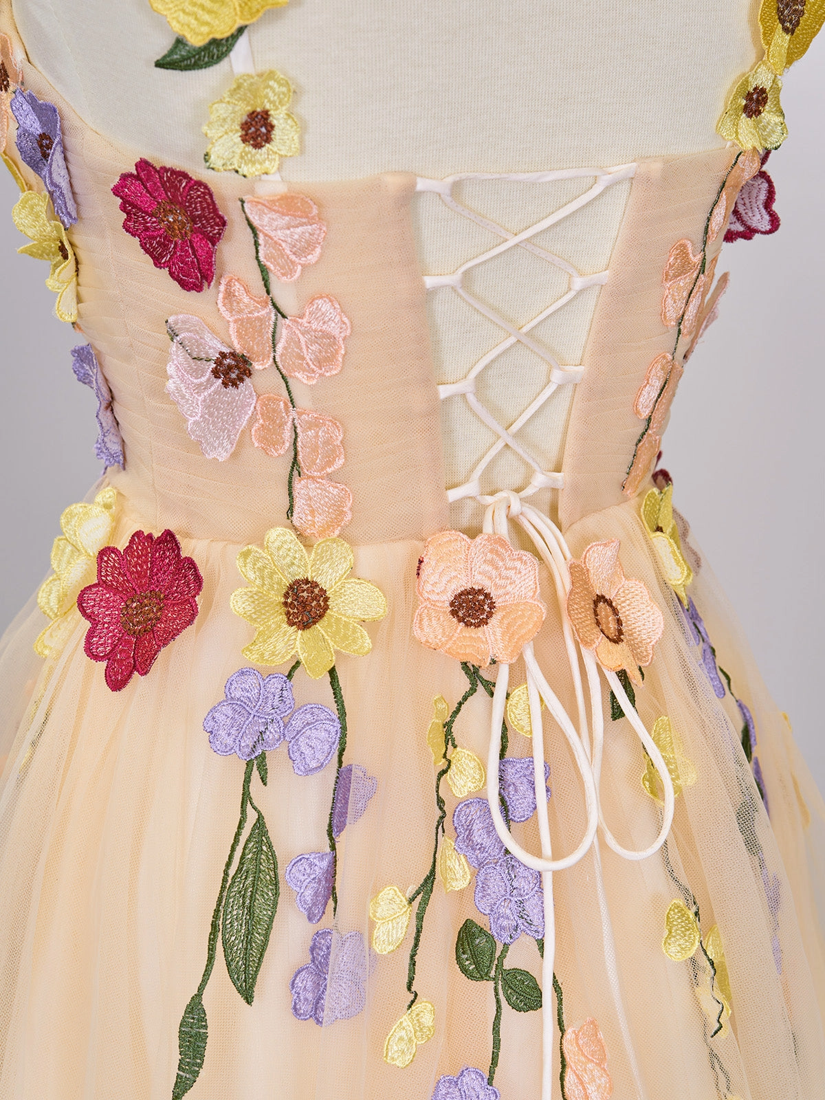 Pretty Homecoming Dress A Line Tulle with 3D Flowers Short Party Cocktail Dress