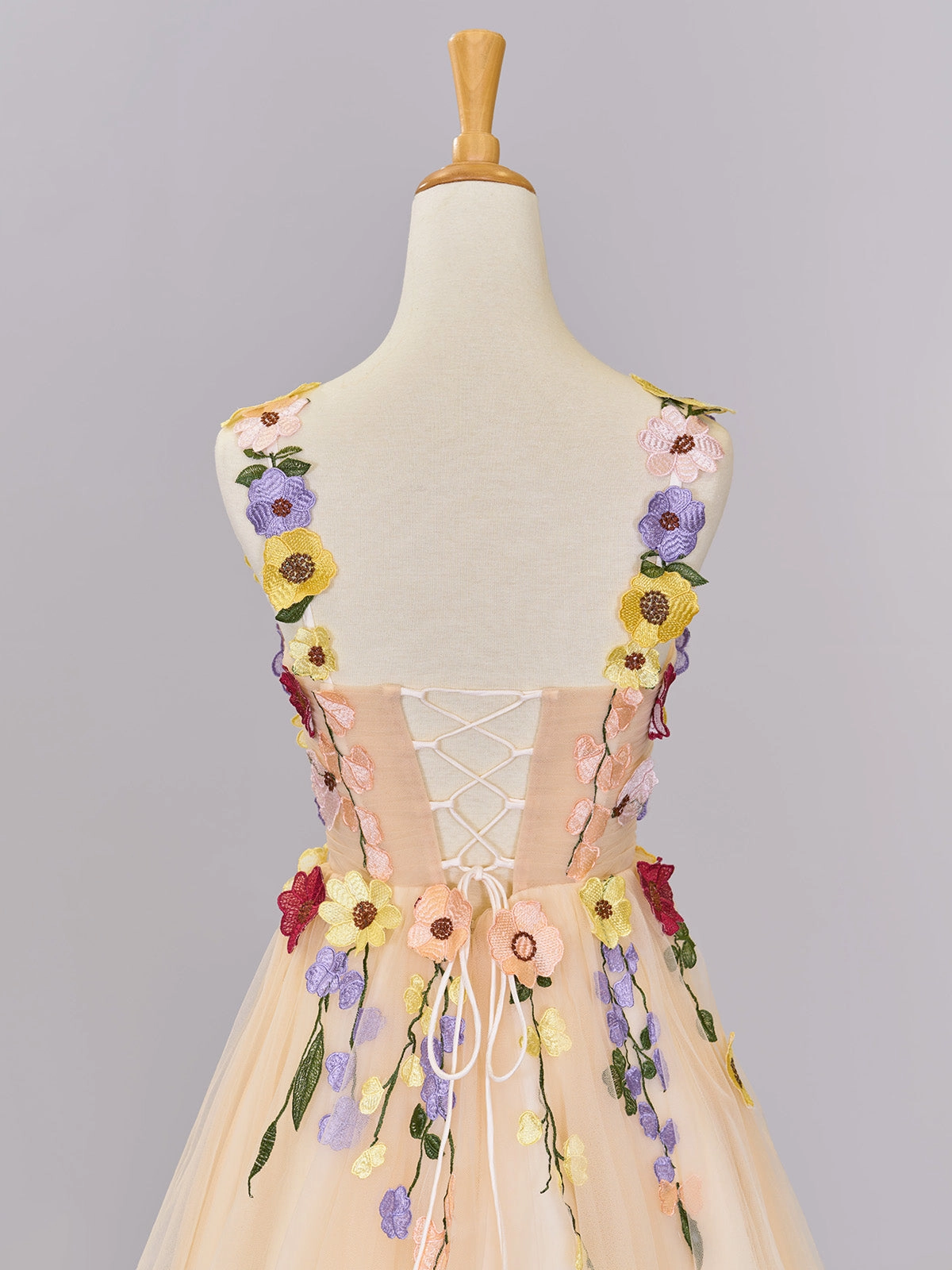 Pretty Homecoming Dress A Line Tulle with 3D Flowers Short Party Cocktail Dress