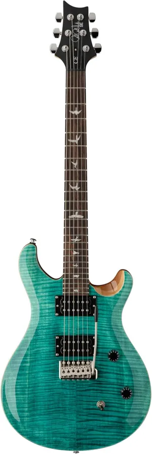 PRS Guitars 6 String SE CE 24 Electric Guitar, Turquoise with Gigbag, Right, (112888::TU:)